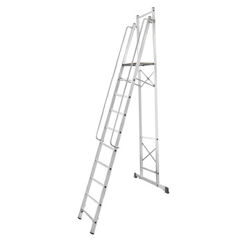 Стремянка-помост алюминиевая 10 ступеней 2,75м Новая высота