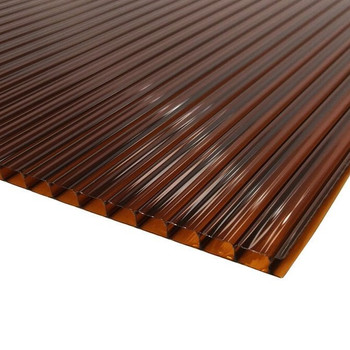 Поликарбонат сотовый 4 мм 2,1х6 м 0,47 кг/м² терракотовый