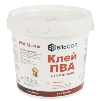 Клей ПВА столярный SilaCOR 1 кг