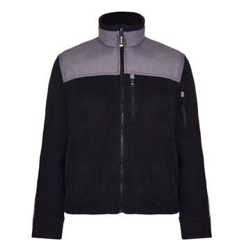 Куртка флисовая с усилениями XXL черно-серая Dowell