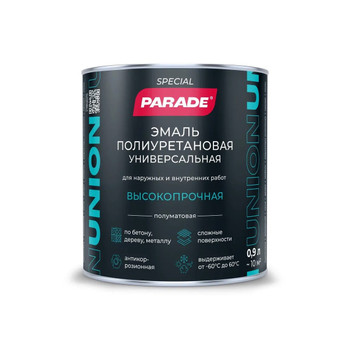 Эмаль полиуретановая универсальная Parade (база С) полуматовая 0,9л