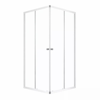 Душевой уголок Domani-spa Cube 90х90см стекло прозрачное 4мм профиль белый