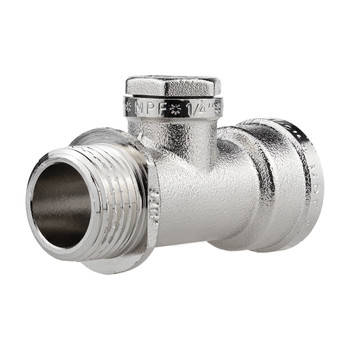 Тройник под манометр ВР-ВР-НР 1/2" х 1/4" х 1/2" с ограничителем MPF