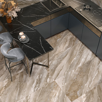 Керамогранит Evo Marmo Marron 600х1200х7 мм коричневый полированный New Trend