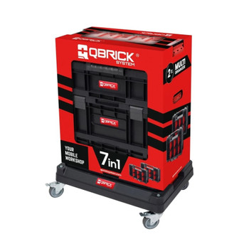 Набор ящиков на платформе на колесах 7в1 Qbrick System Two