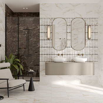 Плитка керамическая Gracia Ceramica Капелла низ 02 400х250х8 мм белая