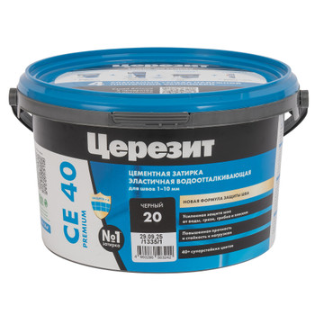 Затирка цементная Церезит СЕ40 черная №20 2кг