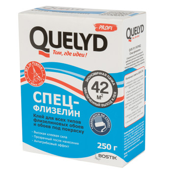 Клей обойный Quelyd Спец-Флизелин 42 м² 250 г