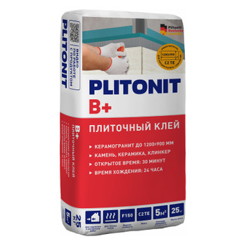 Клей для плитки Plitonit B+ С2ТЕ 25 кг