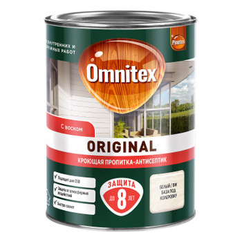 Декоративно-защитное средство для дерева Omnitex Original (база BW) полуматовое 0,9л