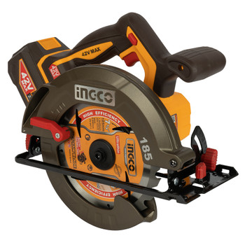 Пила циркулярная 185мм 1х2,5Ач 42В Ingco CSLI4218511