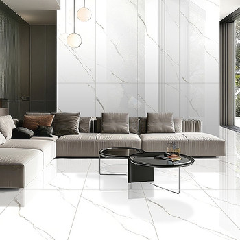 Керамогранит Global Tile Corus 600х1200х9мм белый полированный