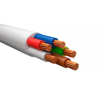 Изображение товара Провод ПВС 5х1,5 ГОСТ белый 50м на отрез ПромЭл
