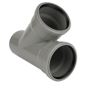 Тройник канализационный 110х110мм 45° Ostendorf