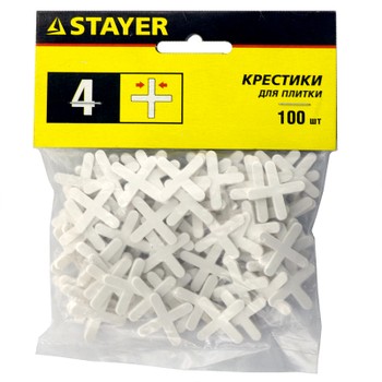 Крестики для плитки Stayer 4 мм (100 штук)