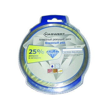 Изображение товара Диск по керамике алмазный Hagwert 115х1,9х5х22,23 мм для мокрого реза