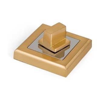 Накладка квадратная под фиксатор Palladium CS BK матовое золото/хром