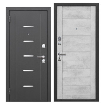 Изображение товара Входная металлическая дверь Ferroni Гарда антик серебро бетон снежный 860 мм левая