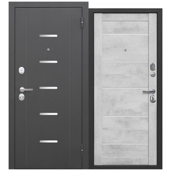 Изображение товара Металлическая входная дверь Ferroni Гарда антик серебро 960мм правая