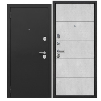 Изображение товара Входная металлическая дверь Ferroni Гарда букле черныйбетон 860мм левая