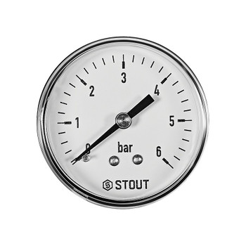 Манометр аксиальный 6 бар 50мм 1\4" НР Stout