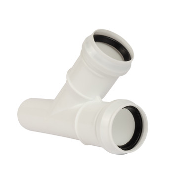 Тройник канализационный 32х32мм 45° малошумный RTP Elite