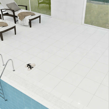 Керамогранит Моноколор 400х400х8мм белый матовый Unitile