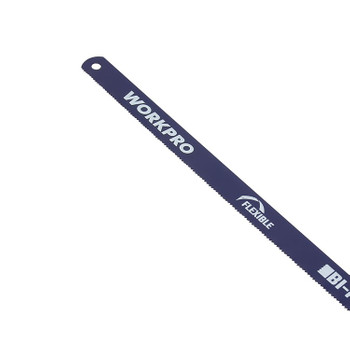 Полотно для ножовки по металлу 18 зубьев биметалическое 300мм 5шт Workpro