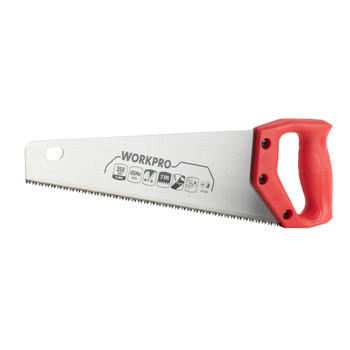 Изображение товара Ножовка Workpro 350 мм 7TPI с линейкой и угломером Изображение товара Ножовка Workpro 350 мм 7TPI с линейкой и угломером