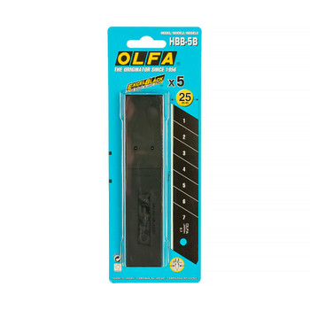 Лезвие для ножей OLFA BLACK MAX 25мм 5шт