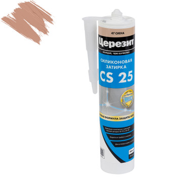 Изображение товара Затирка силиконовая Церезит CS25 сиена 47 280мл