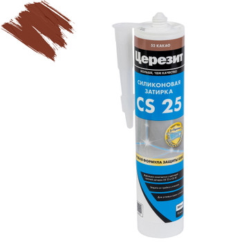 Изображение товара Затирка силиконовая Церезит CS25 какао 52 280мл