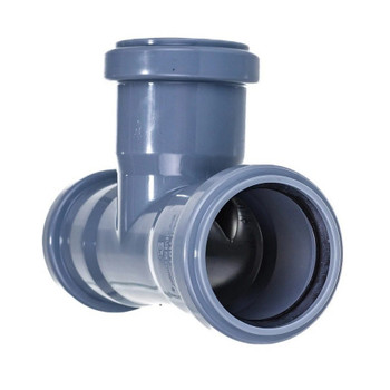 Изображение товара Тройник канализационный трехраструбный 50х50мм 87° RTP для внутренней канализации