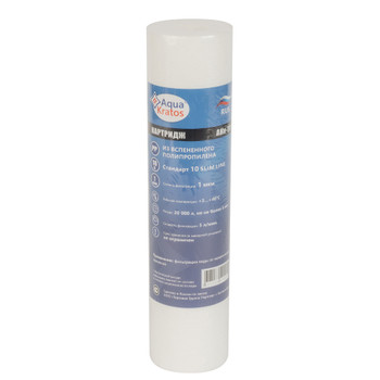 Картридж из вспененного полипропилена PP-10 1мкр для холодной воды 10" AquaKratos