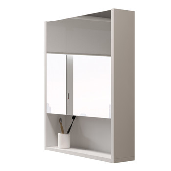 Изображение товара Зеркало шкаф Garda Izeo 60см белый - современное удобство для ванной