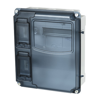 Щит учетно-распределительный навесной ЩУРн-П IP66 пластиковый белый, трехфазный счетчик, 6 модулей IEK Krepta