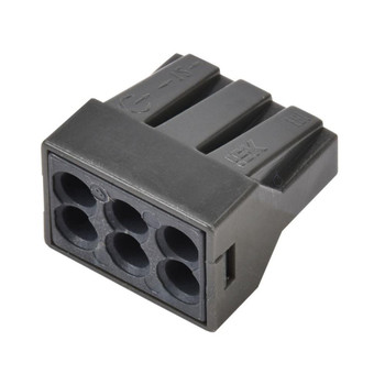 Клемма монтажная 6 отверстий до 2,5мм² с пастой 773-306 4шт IEK