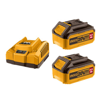 Изображение товара Набор аккумуляторов и зарядное устройство Ingco FBCPK2013 2х4Ач Li-Ion