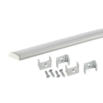 Профиль гибкий для светодиодной ленты 2м матовый рассеиватель Jazzway