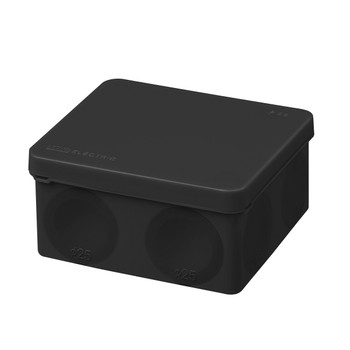 Коробка распределительная накладная под пистолет черная IP66 100х100х50мм TDM