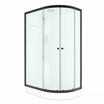 Душевая кабина левая Domani-spa Delight Slim низкий поддон 120х80см стекло матовое 4м