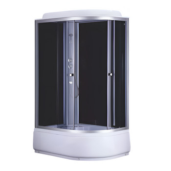 Душевая кабина Comforty левая высокий поддон 120х80см стекло тонированное 4мм