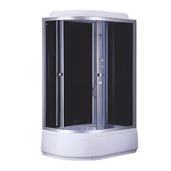 Душевая кабина Comforty правая высокий поддон 120х80см стекло тонированное 4мм