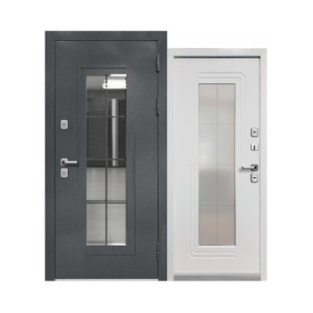 Изображение товара Входная дверь Luxor Termo 7 с терморазрывом графит/белый 960мм правая