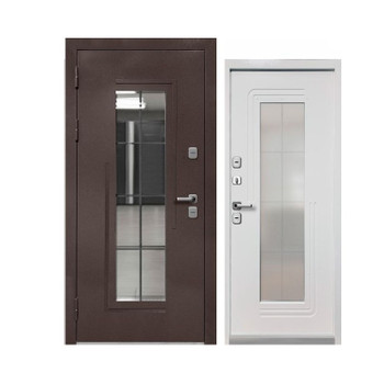 Изображение товара Входная дверь с терморазрывом Luxor Termo 7 860мм левая шоколад/белый