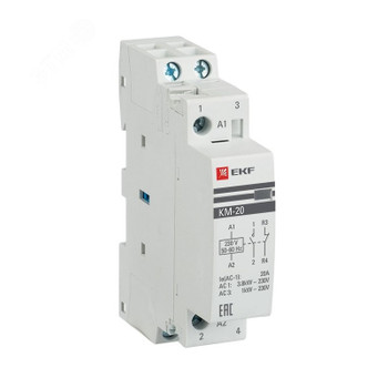 Контактор модульный 20А 1НО+1НЗ EKF