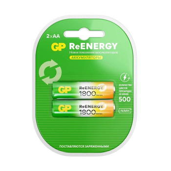 Аккумулятор перезаряжаемый GP ReEnergy AA 1800мАч 2шт