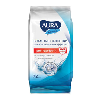Изображение товара Влажные антибактериальные салфетки 72 шт - гигиена и защита