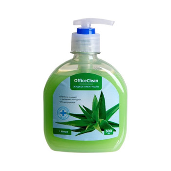 Мыло жидкое антибактериальное с дозатором 300мл OfficeClean