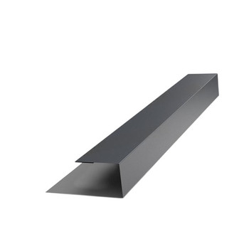 Изображение товара Профиль J металлический 24х18х3000мм (RAL 7024) серый графит